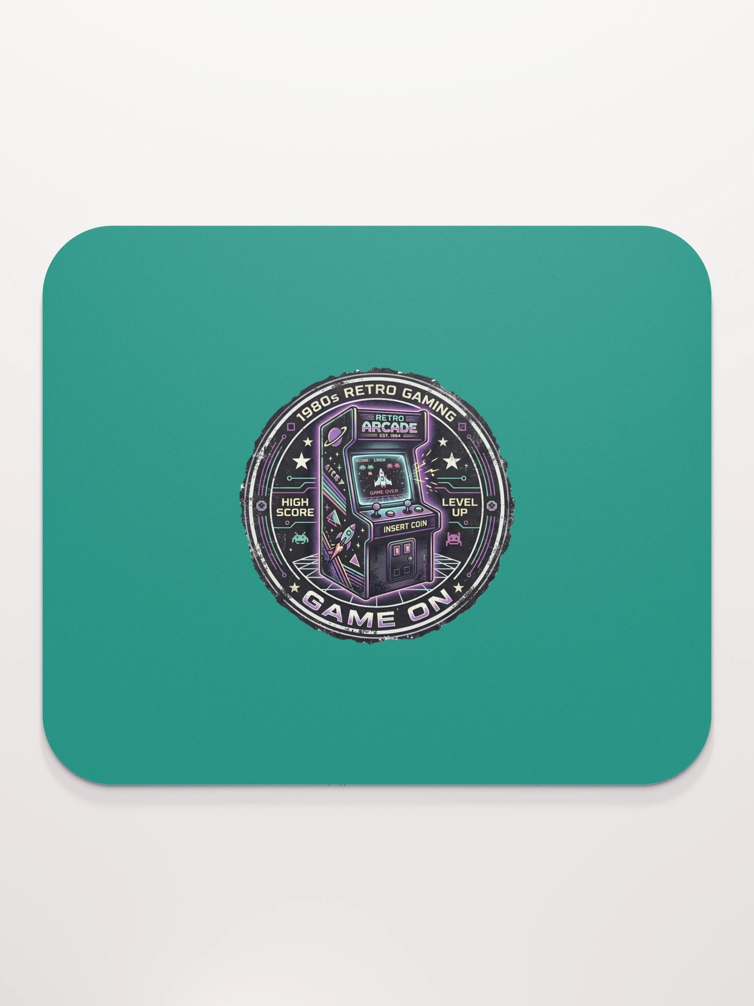 1980s Retro Gaming Arcade Mouse Pad product image (2)