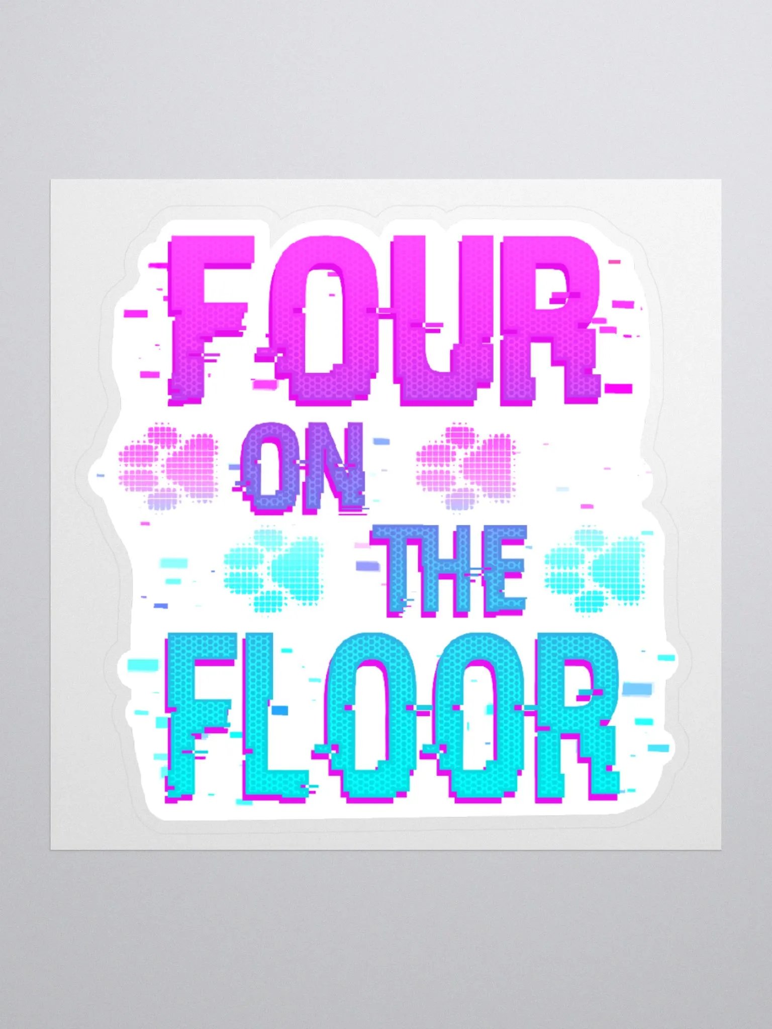 Four on the Floor Sticker! product image (1)