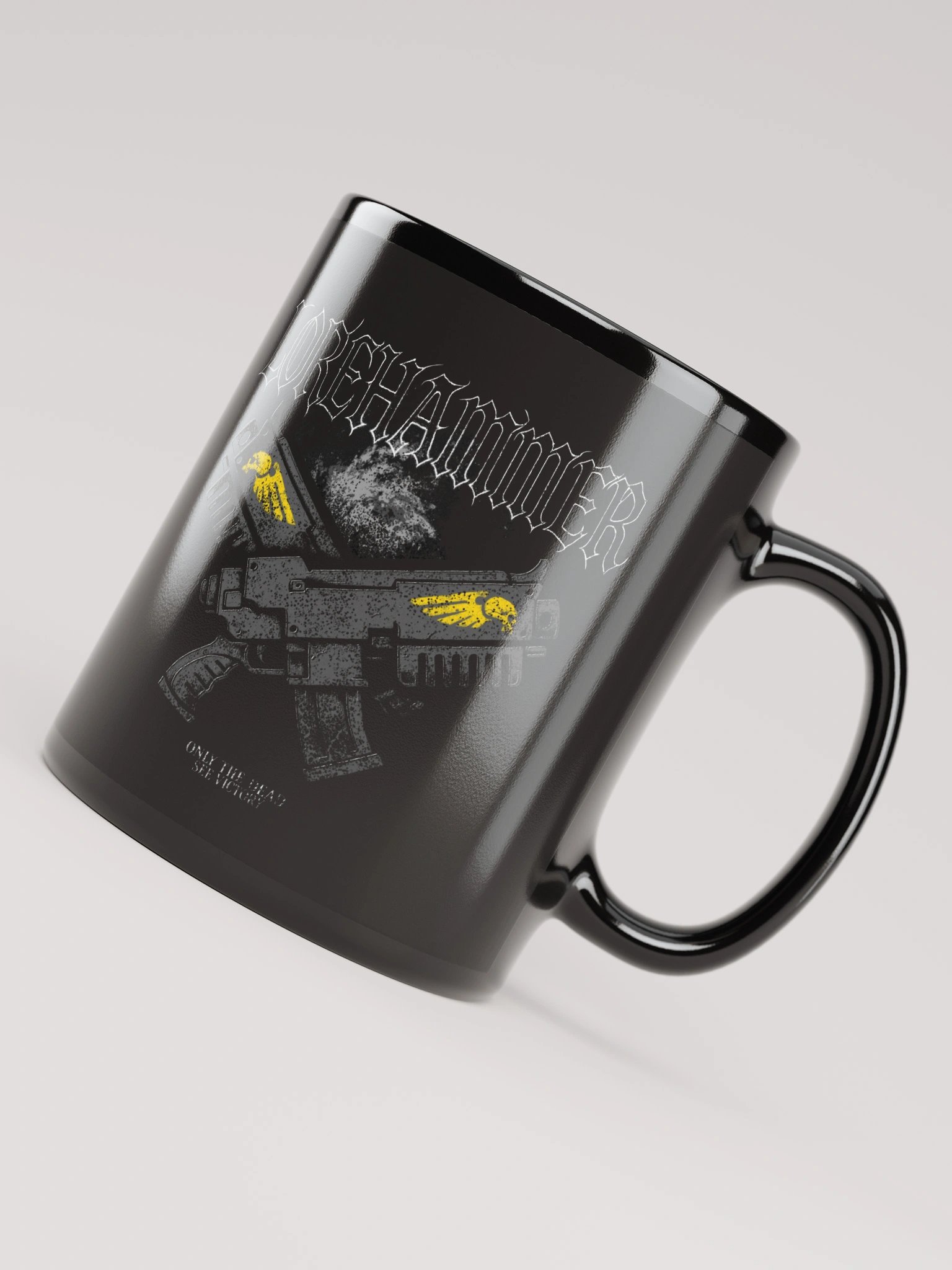 VICTORY BLACK CERAMIC MUG product image (4)