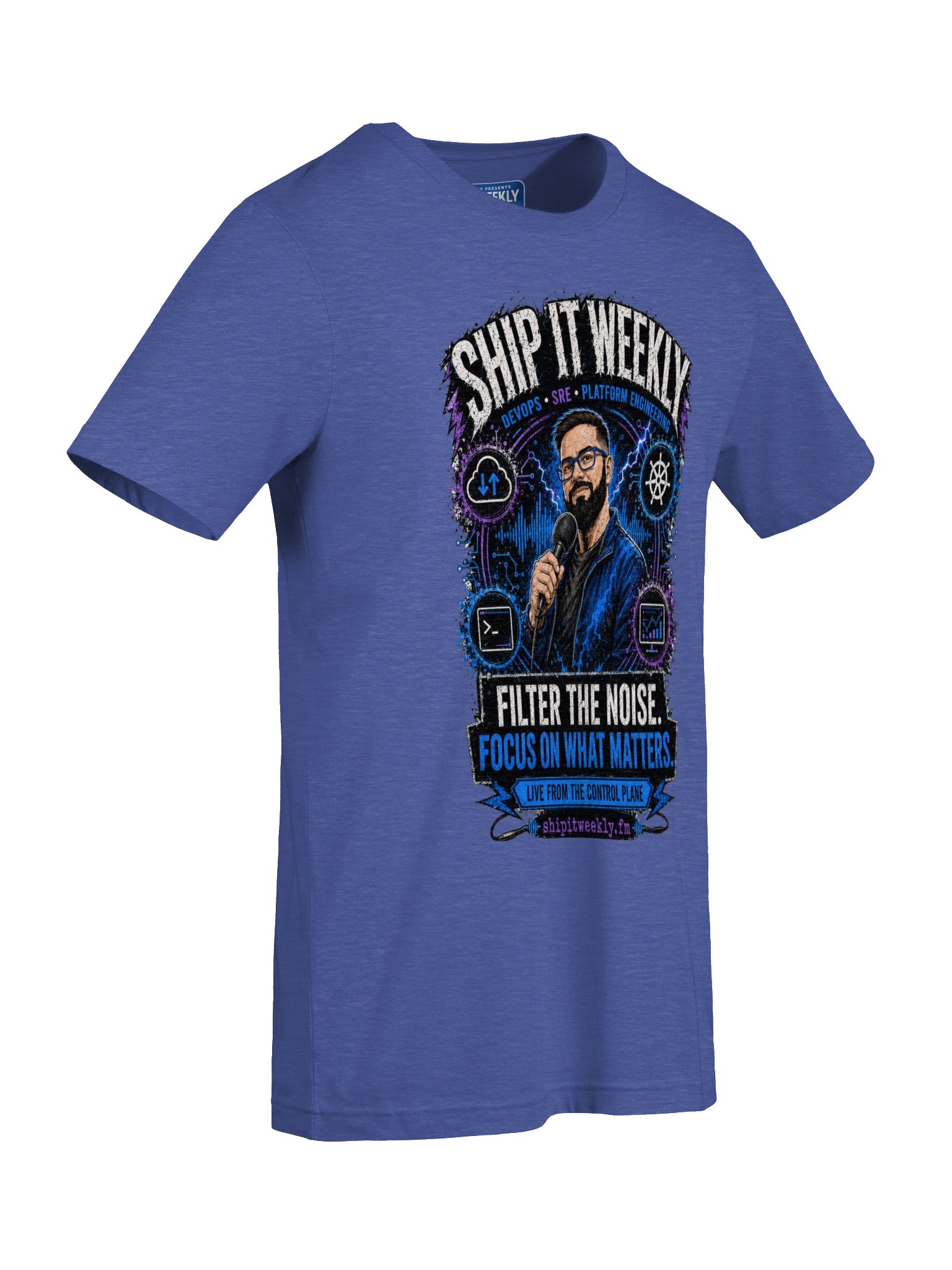 Ship It Weekly: Filter the Noise | Ship It Weekly DevOps Tee product image (7)