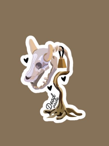 Dead Inside Cowplant Sticker product image (1)