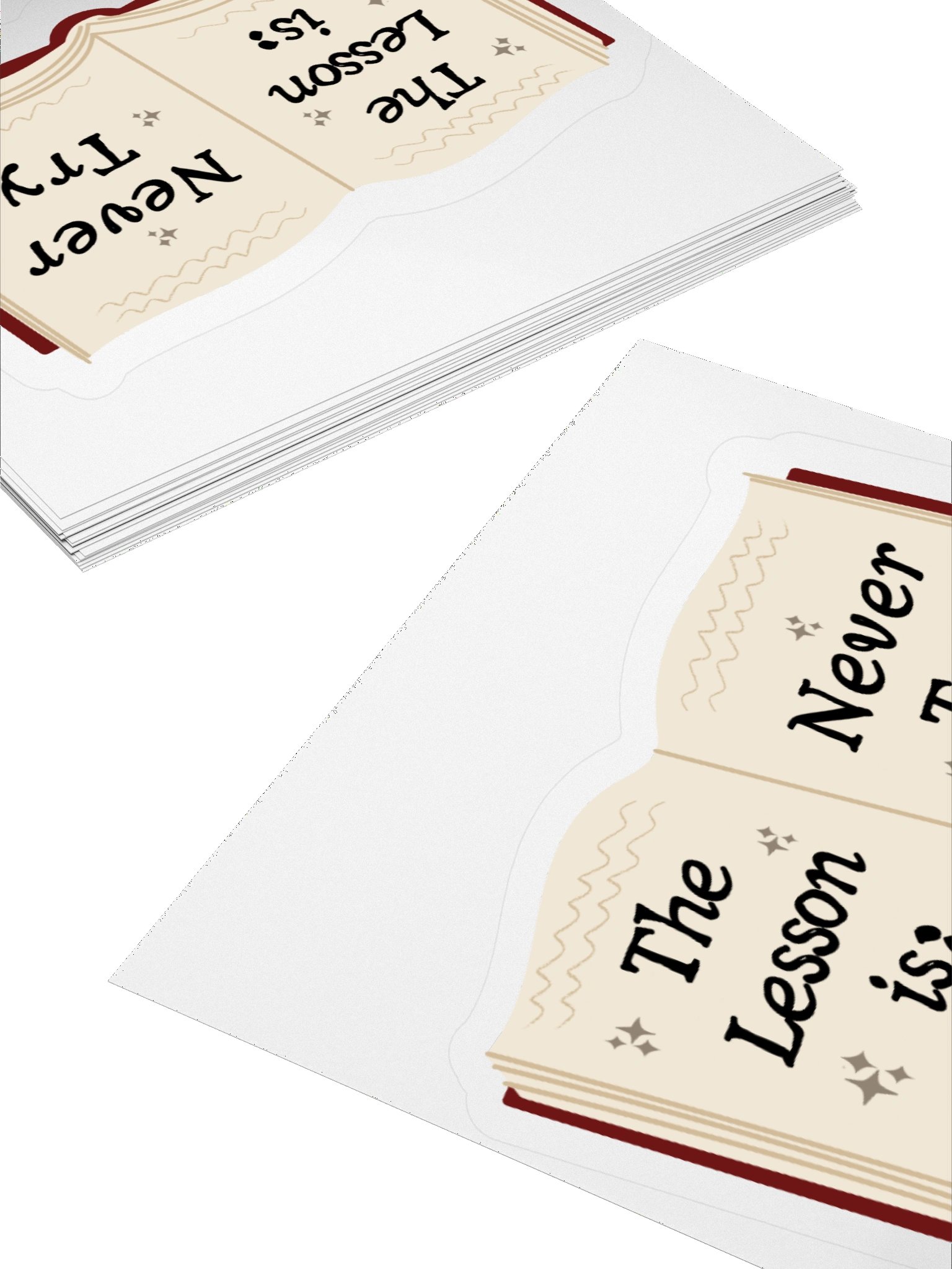 The Lesson is Never Try sticker product image (4)