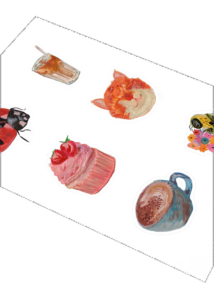 Cute Paintings Sticker Sheet! product image (2)