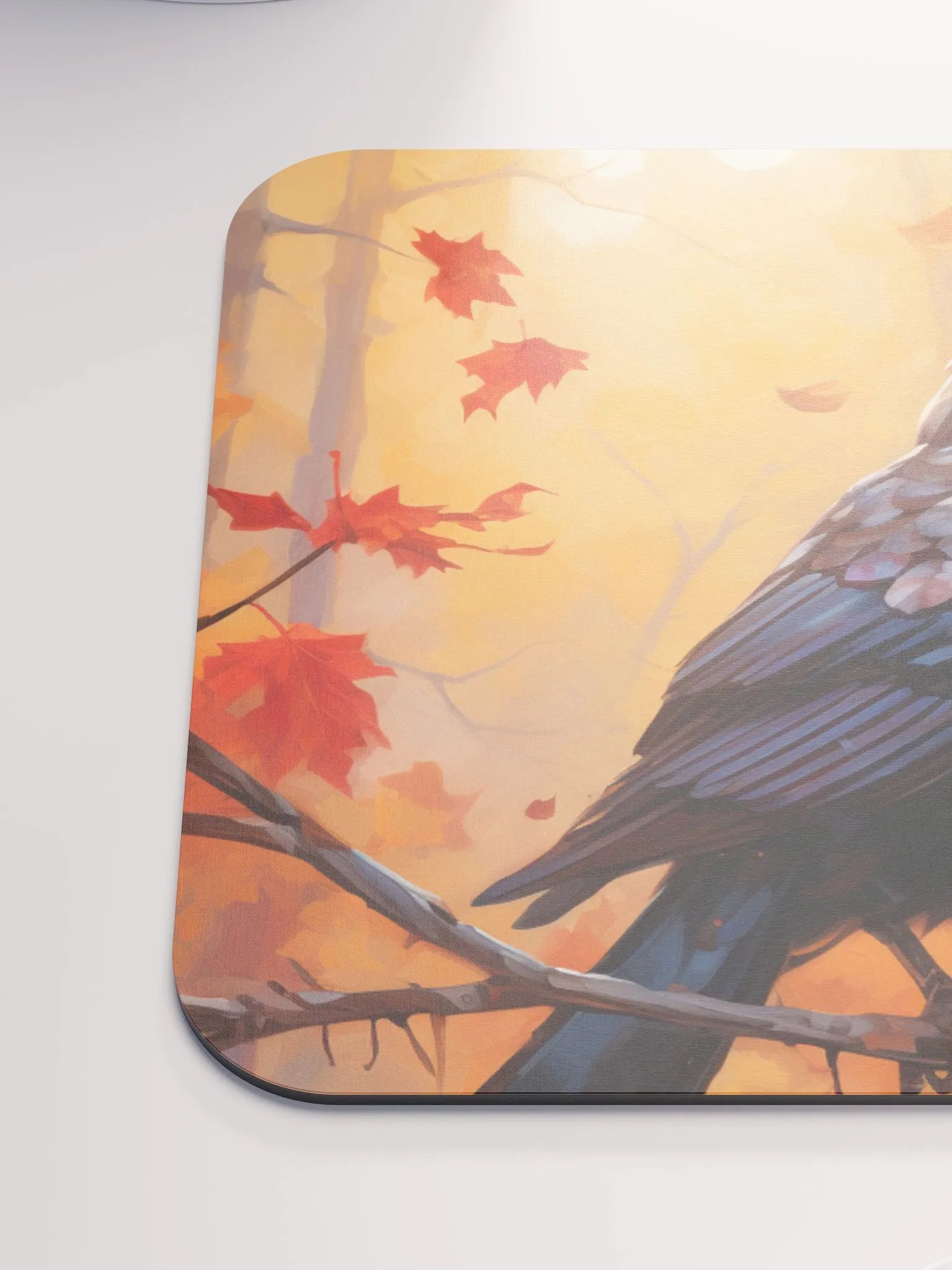 Comfy Desk Mat 🟠 Autumn Bird Scene product image (6)