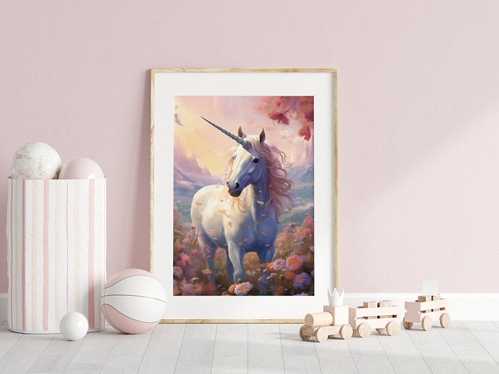 Pink Dreamy Unicorn Print product image (2)