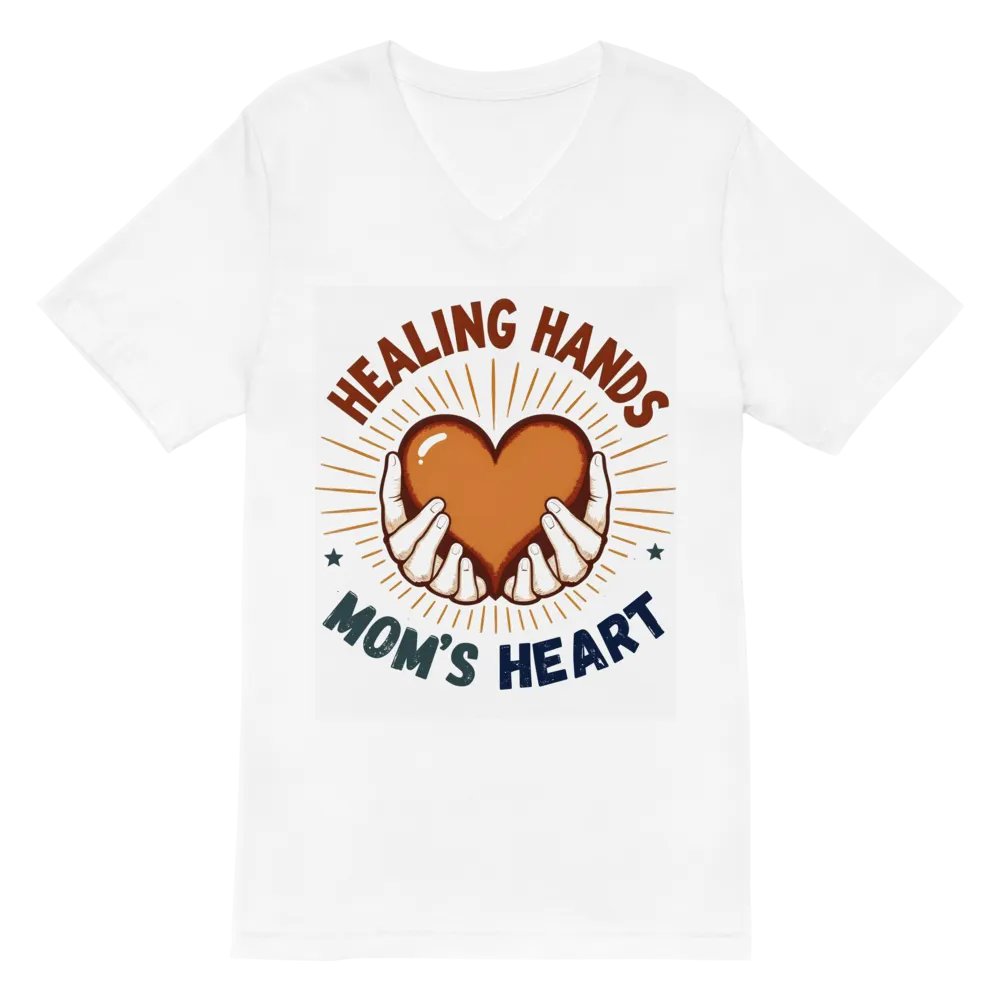 Healing Hands Mom's Heart V-Neck Tee product image (2)