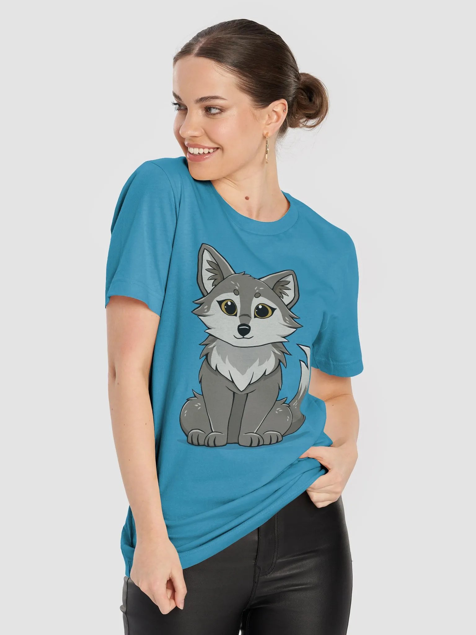 Cute Fuzzy Wolf Tee product image (84)