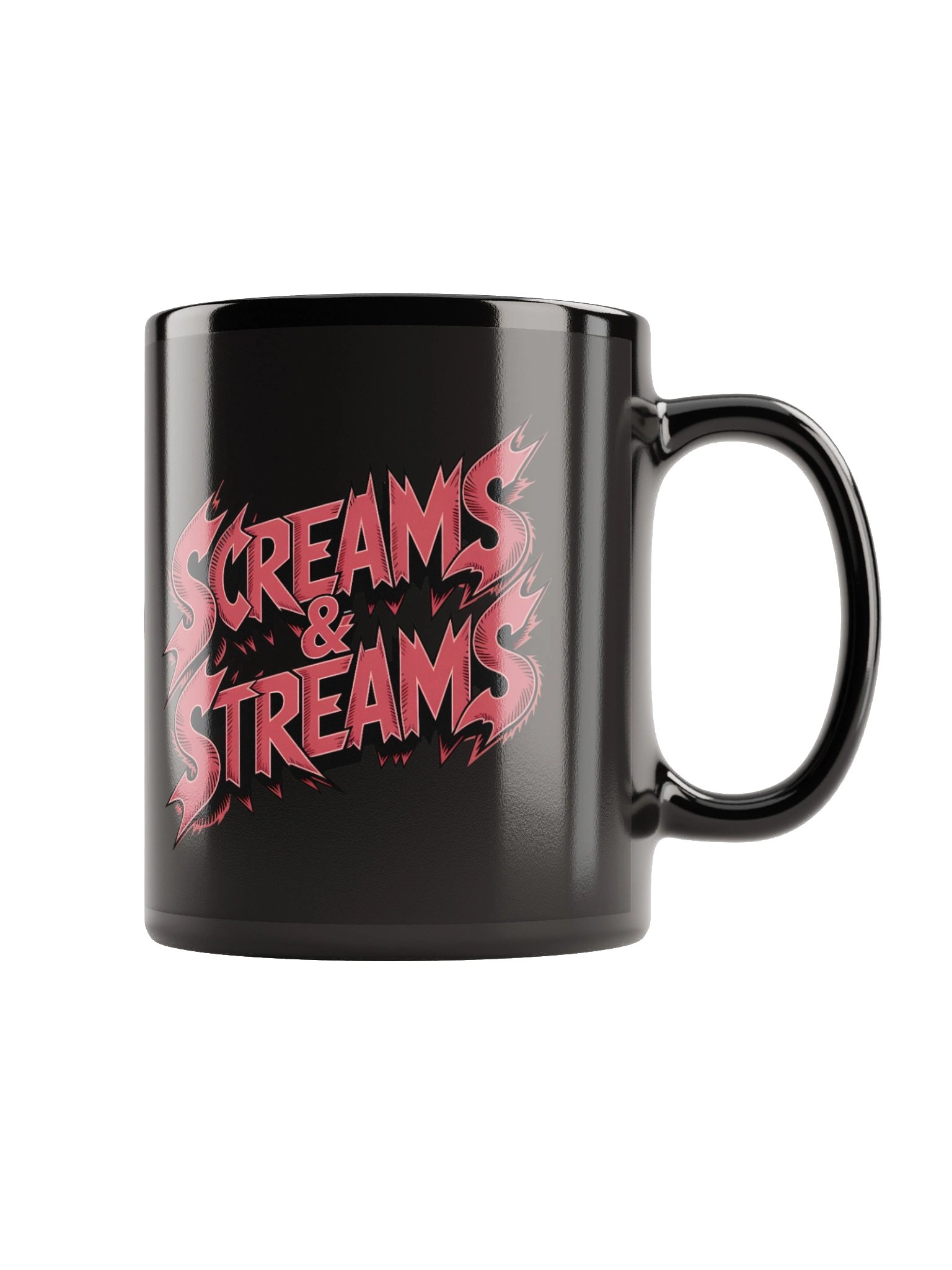 Slasher Screams & Streams Black Glossy Mug product image (1)