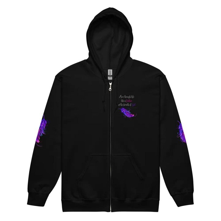 Feather of Inspiration Zip Hoodie product image (8)