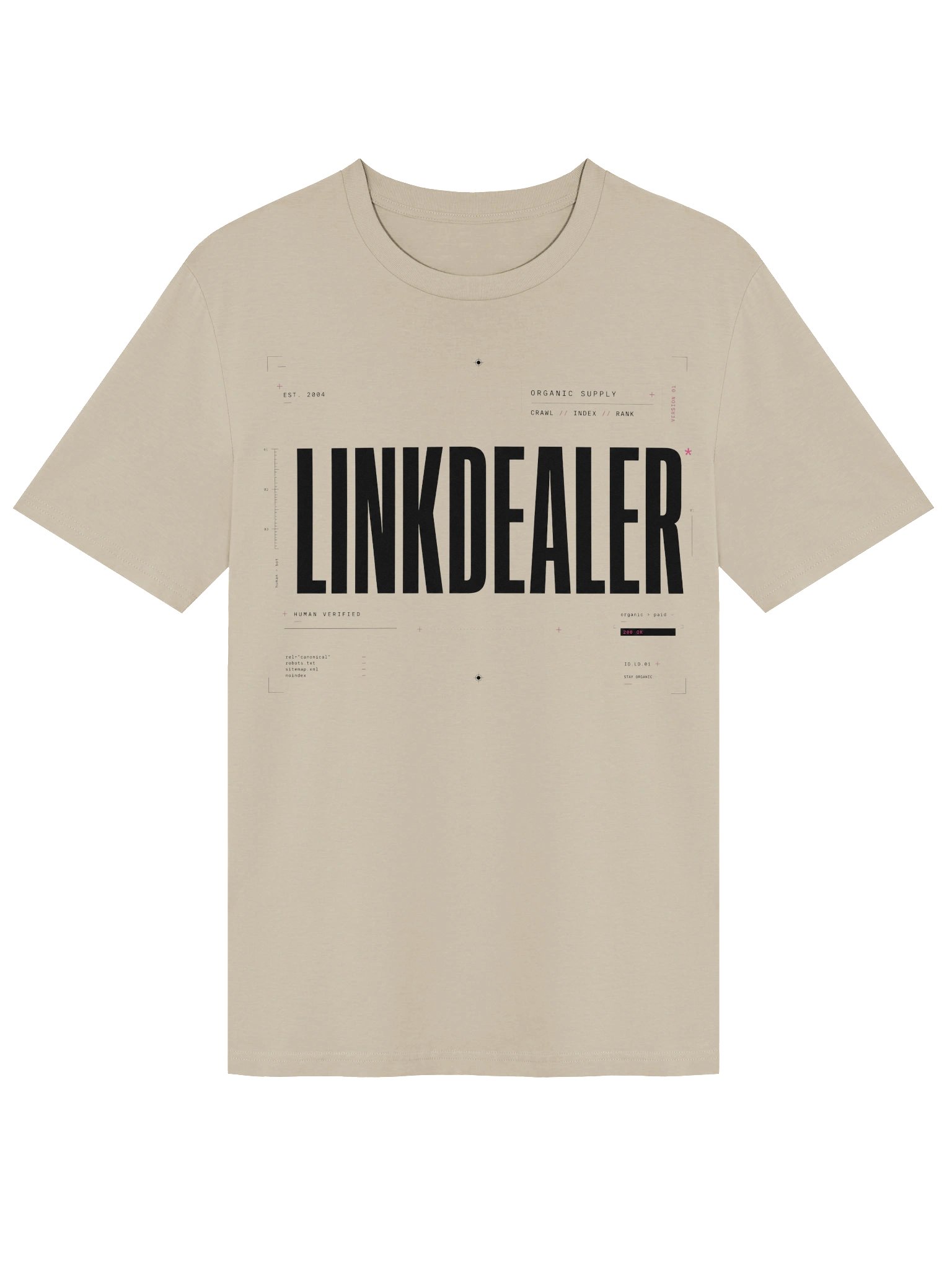 "LINKDEALER" Tee – Funny SEO Shirt | Organic Supply, Human Verified product image (1)