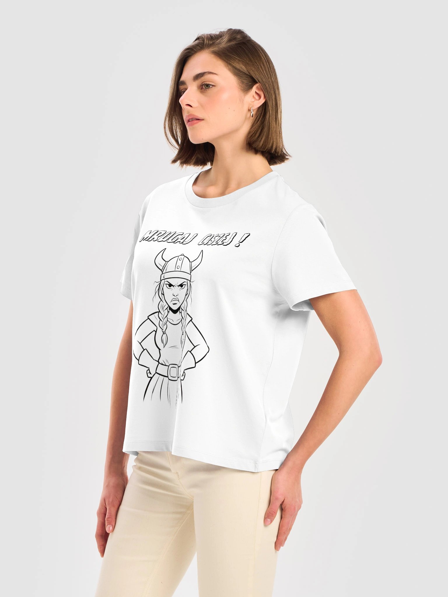 Walkiria Królowa Menopauzy - "Mrugaj ciszej" - koszulka premium z bawełny organicznej product image (3)