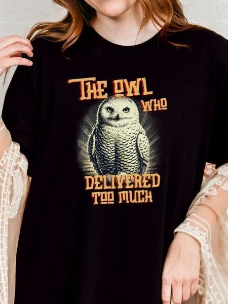 Magical Owl Funny Vintage Pulp Mystery Harry Potter Shirt product image (8)