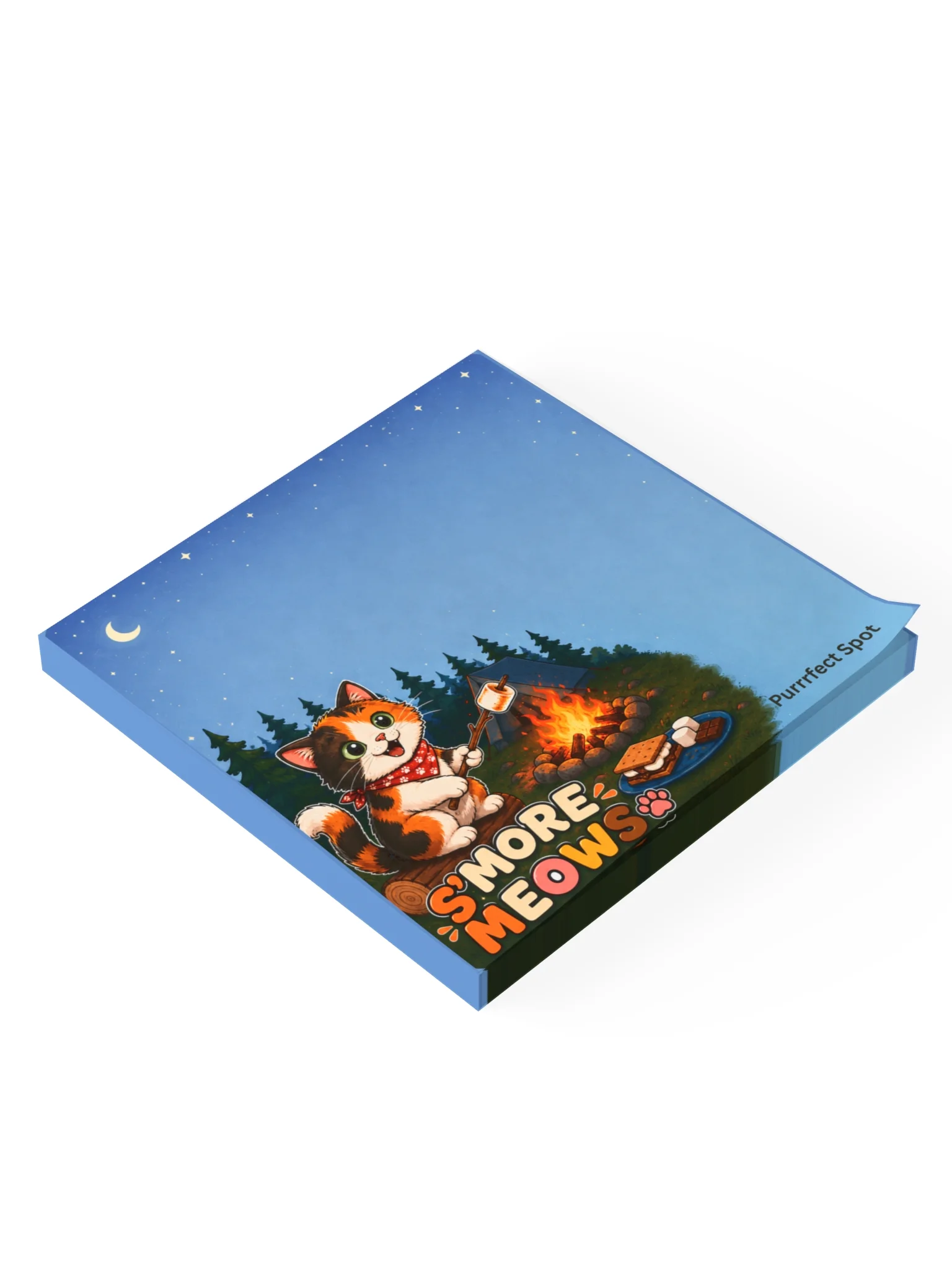 S’More Meows Cat Camping Post-It Note Pad – 50 Sheets product image (2)