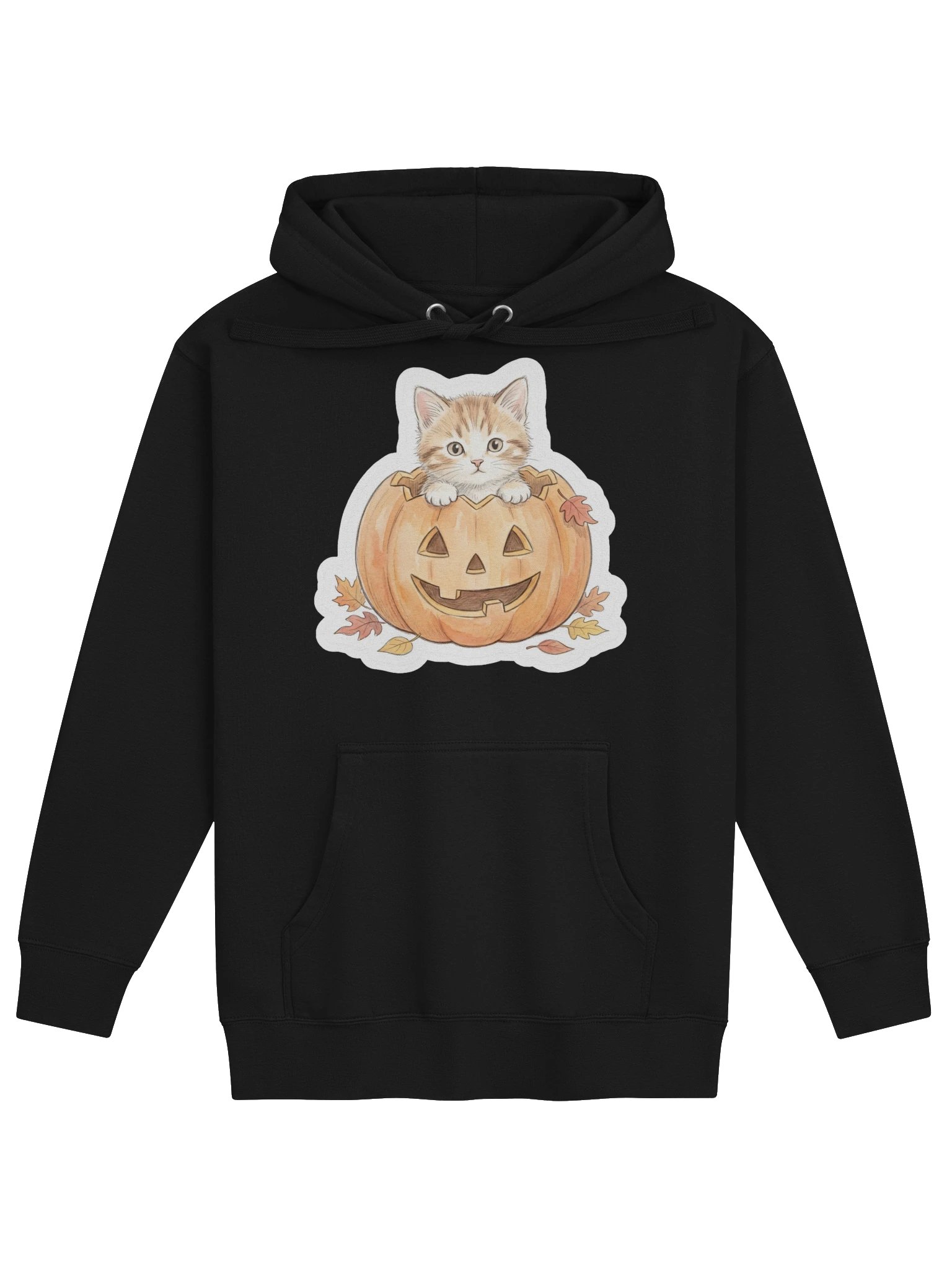 Pumpkin Peek Kitten Hoodie product image (1)
