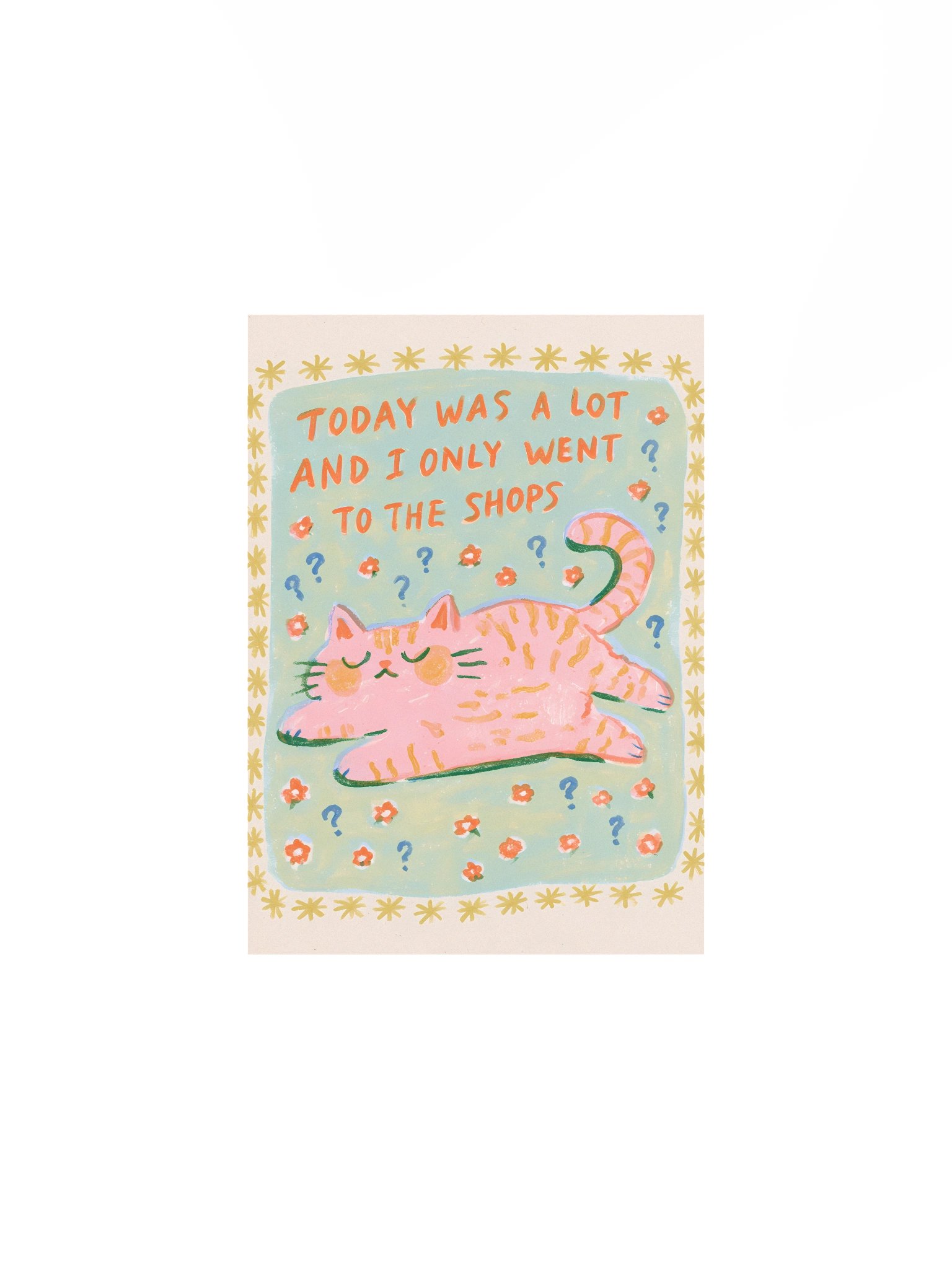 Today Was a Lot Cat Poster product image (2)