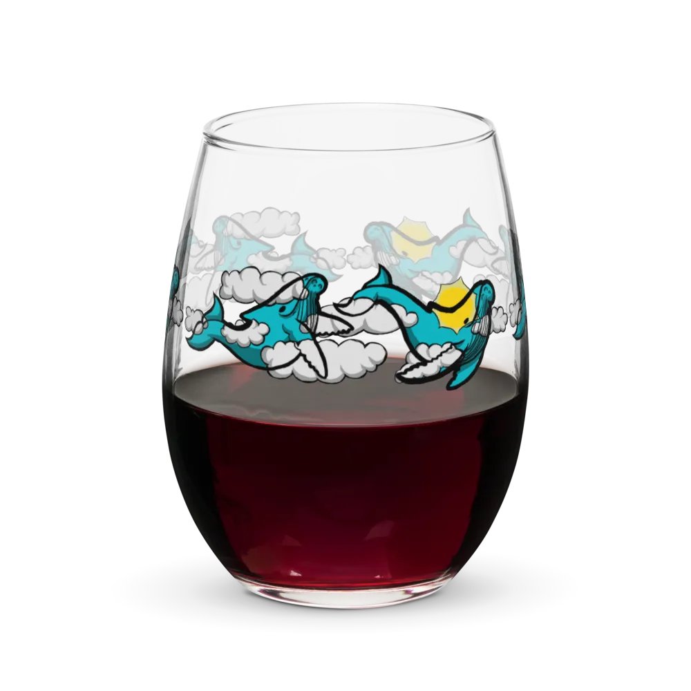 sky humpback whale stemless wine glass product image (5)