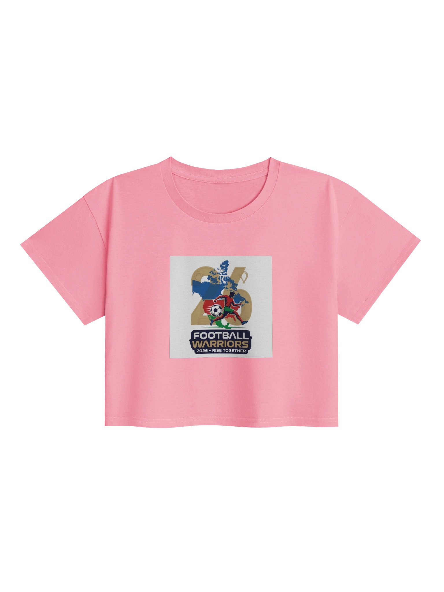 Women's Premium Crop Top Football Warrior 2026 product image (13)