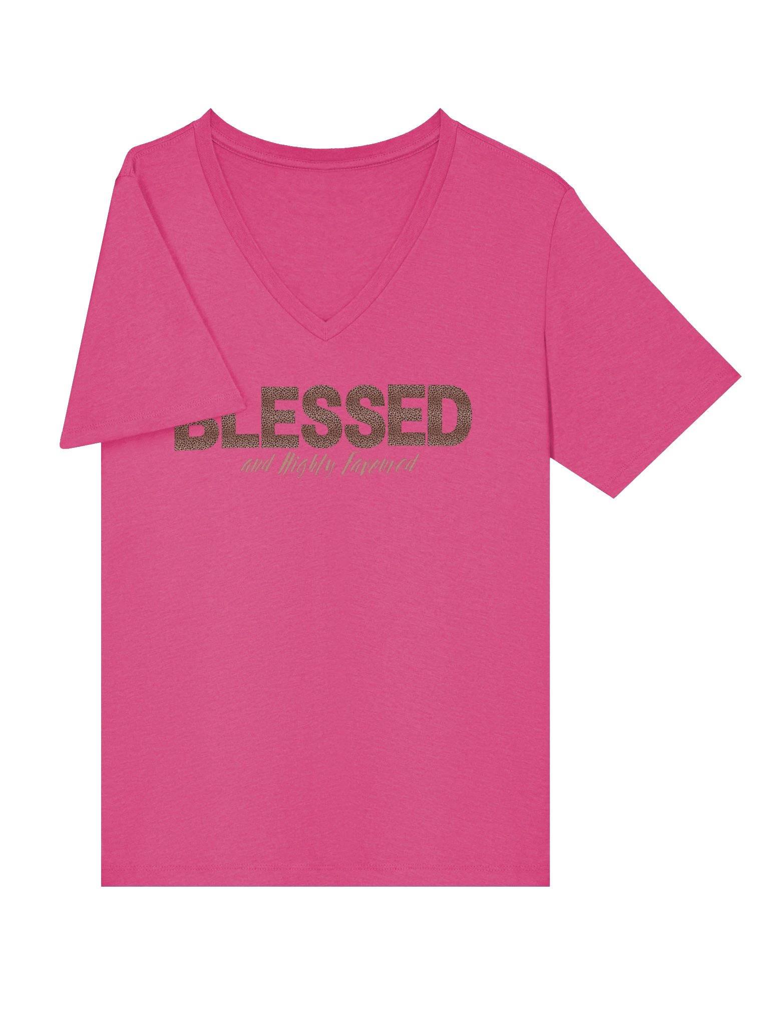 Women's Leopard Print Blessed and Highly Favoured Tee product image (20)