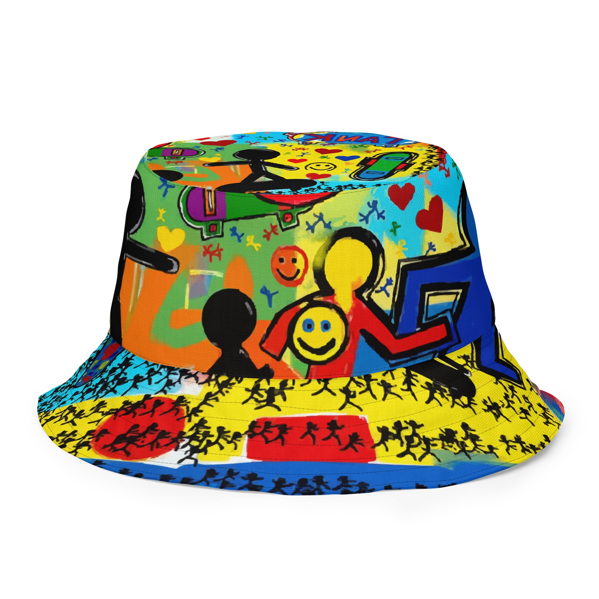 Skaterboy Tank // Street Art Graffiti Bucket Hat product image (3)