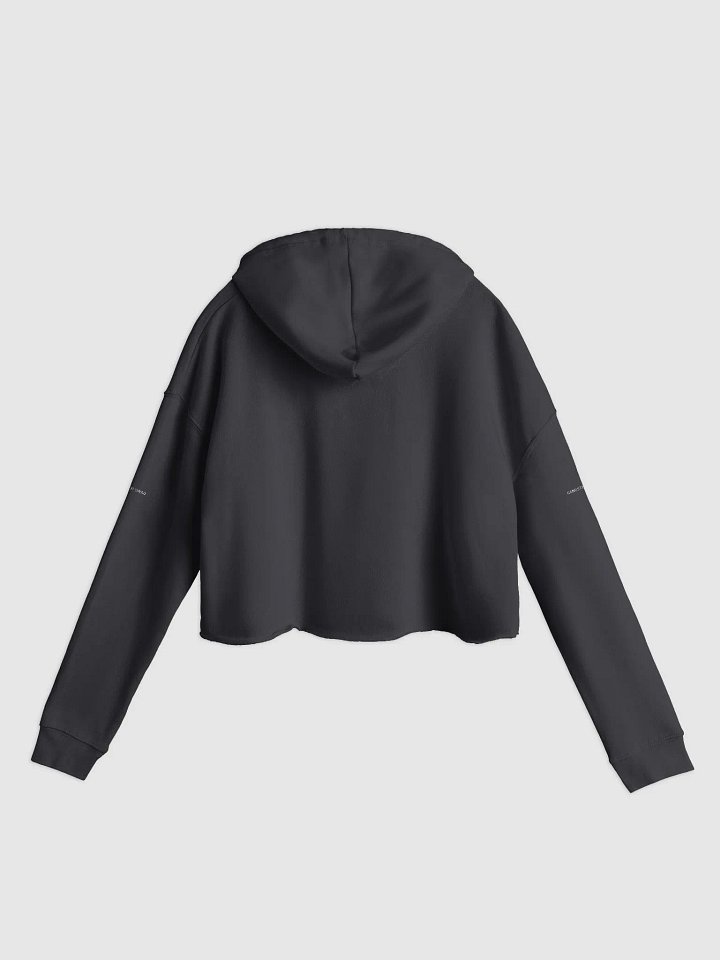 GANGSTER SWAQ LIGHTWEIGHT CROPPED HOODIE (BLACK) product image (2)