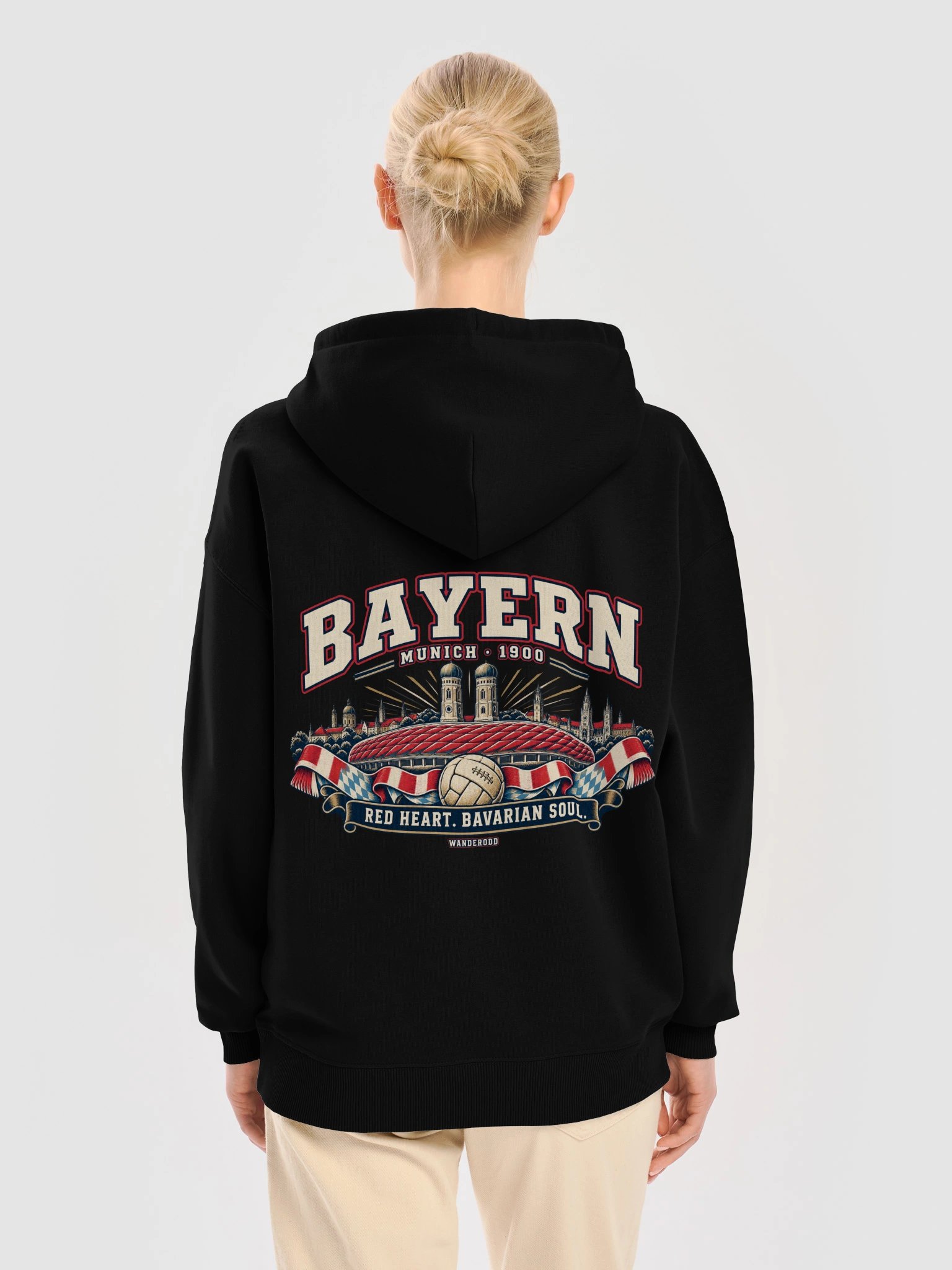 Bayern Munich Retro Football Hoodie | WanderOdd product image (1)