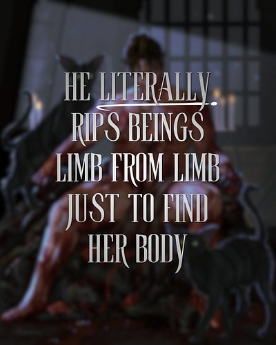 A desperate fae man consumed with vengeance? I’ll take one (million). Thank you. And you can have one too! He can be found in...