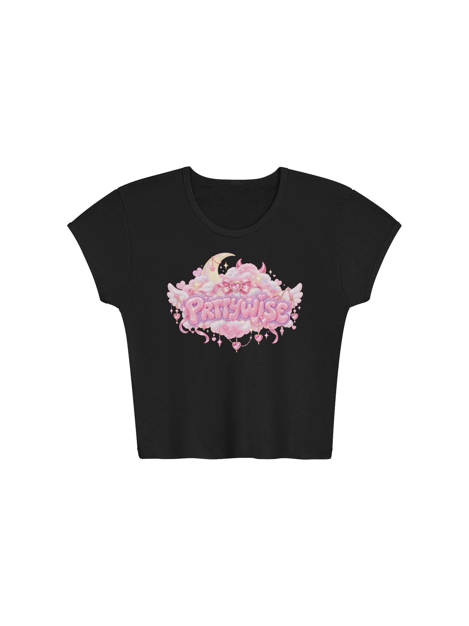 PRTTYWISE — Sweet Side Baby Tee product image (2)