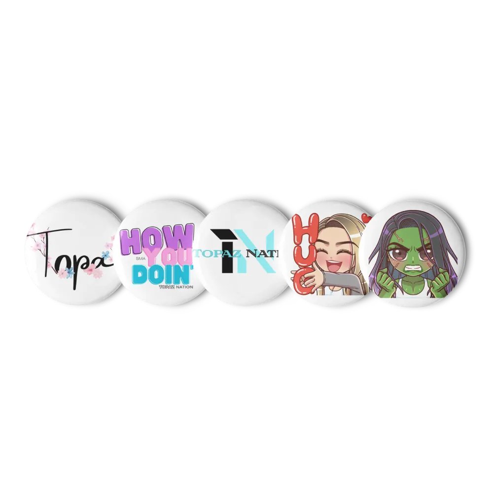 Topaz Nation Pin Button Set product image (5)