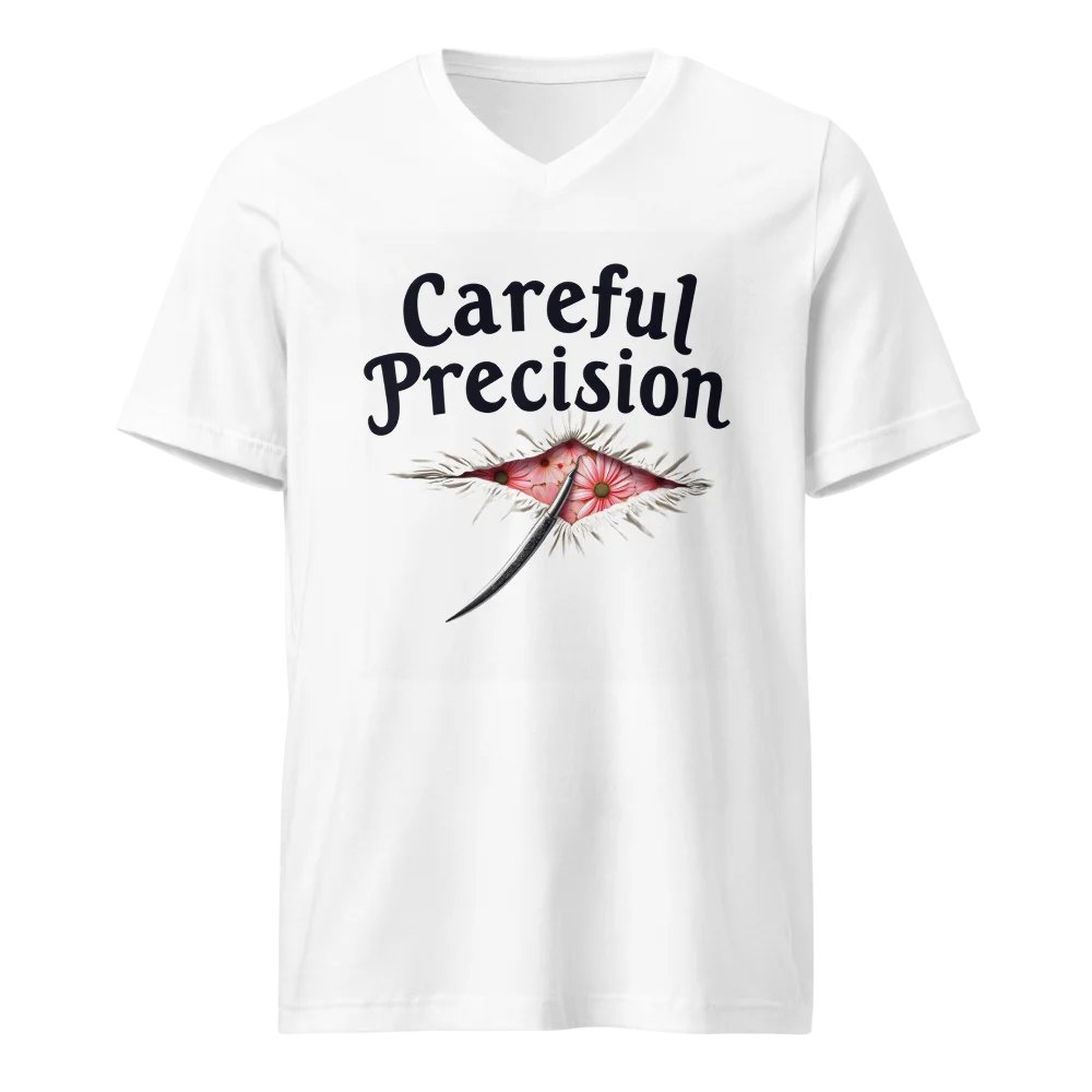 Floral Precision V-Neck Tee product image (1)