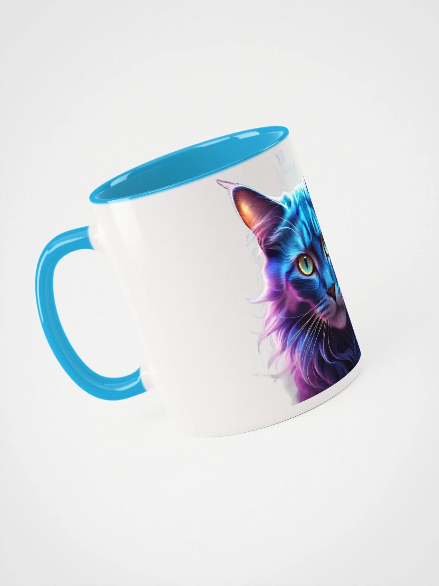 Neon Fur Feline Ceramic Mug product image (3)