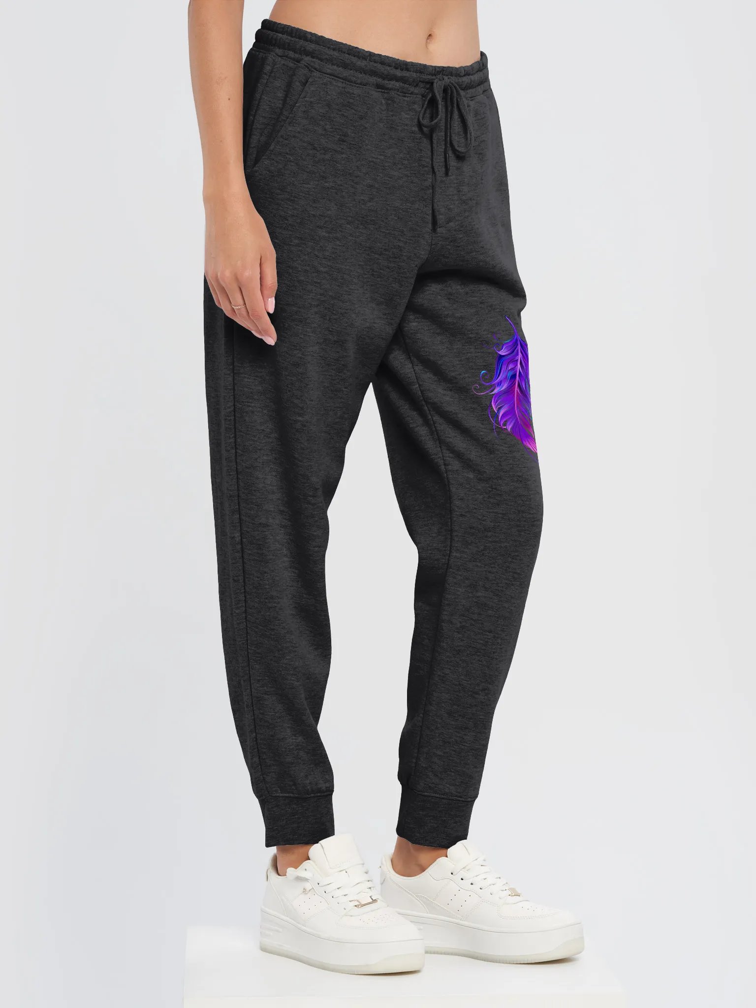 Vibrant Feather Dreams Joggers product image (9)