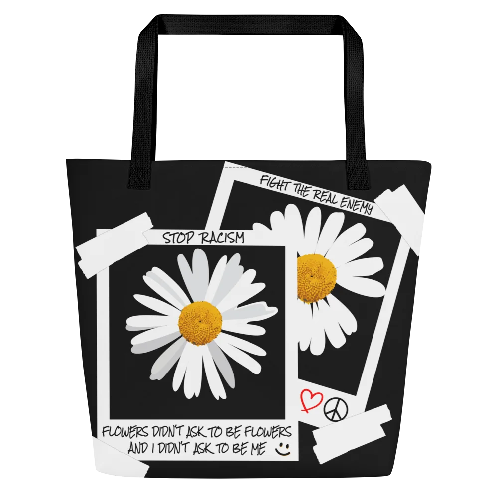 CBF-FLOWERS DIDN'T ASK AOP TOTE BAG product image (1)