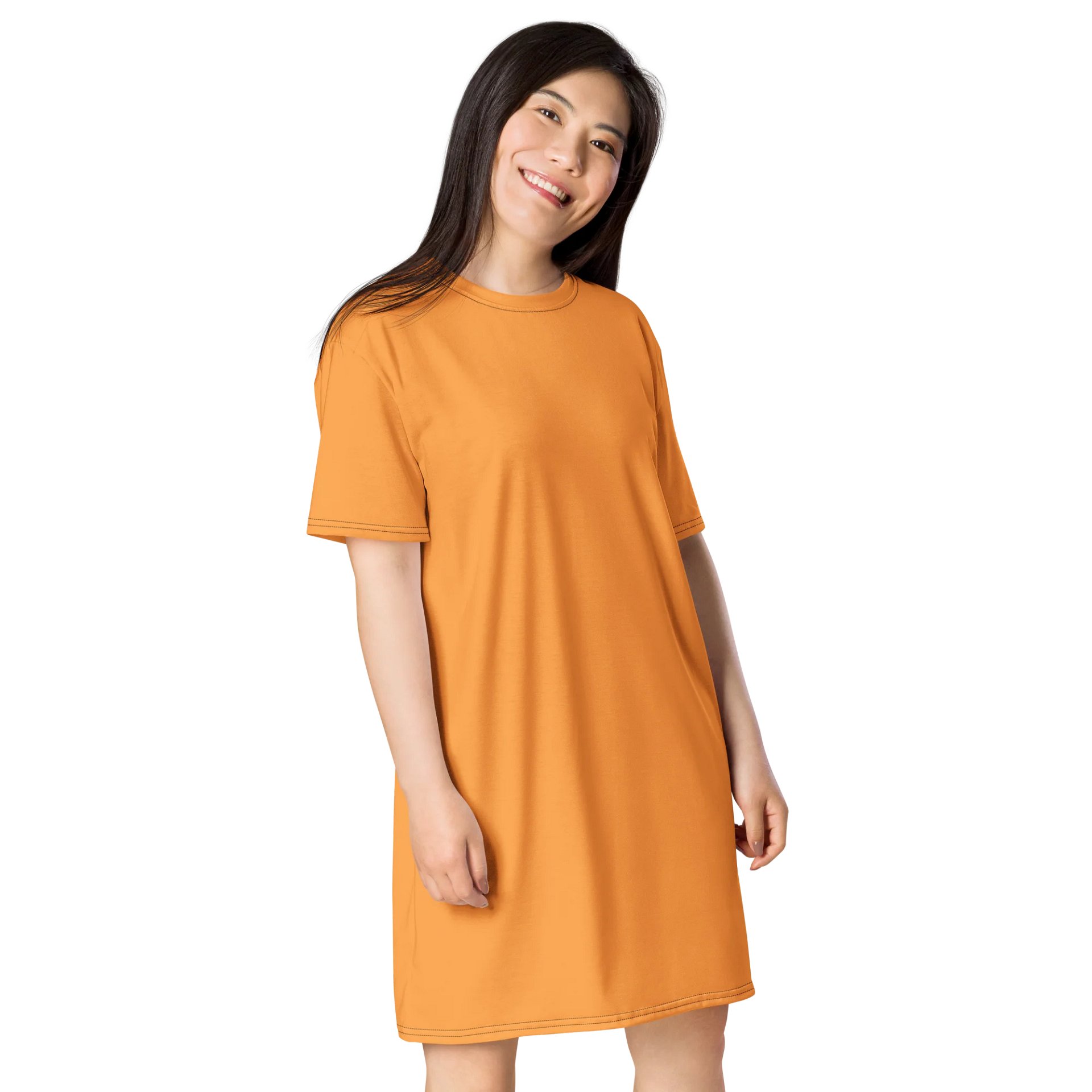 Texas Rose Oversized T-Shirt Dress | Stretchy Fabric | Casual or Formal Style | Sizes 2XS-6XL | Exclusive Design product image (4)