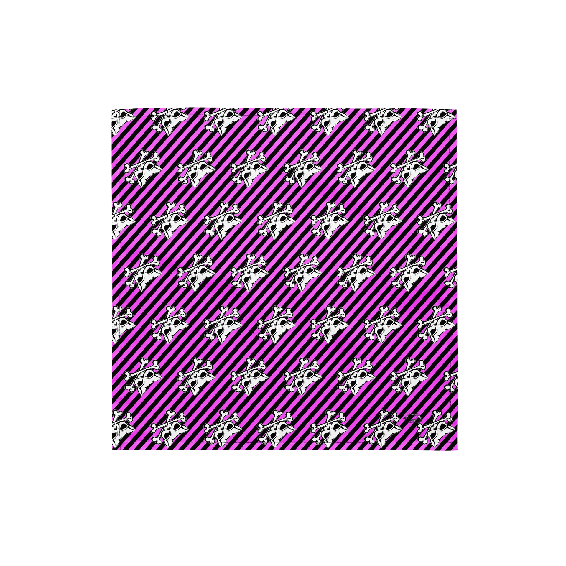 Pink and Blaque Kat Skull Bandana product image (1)