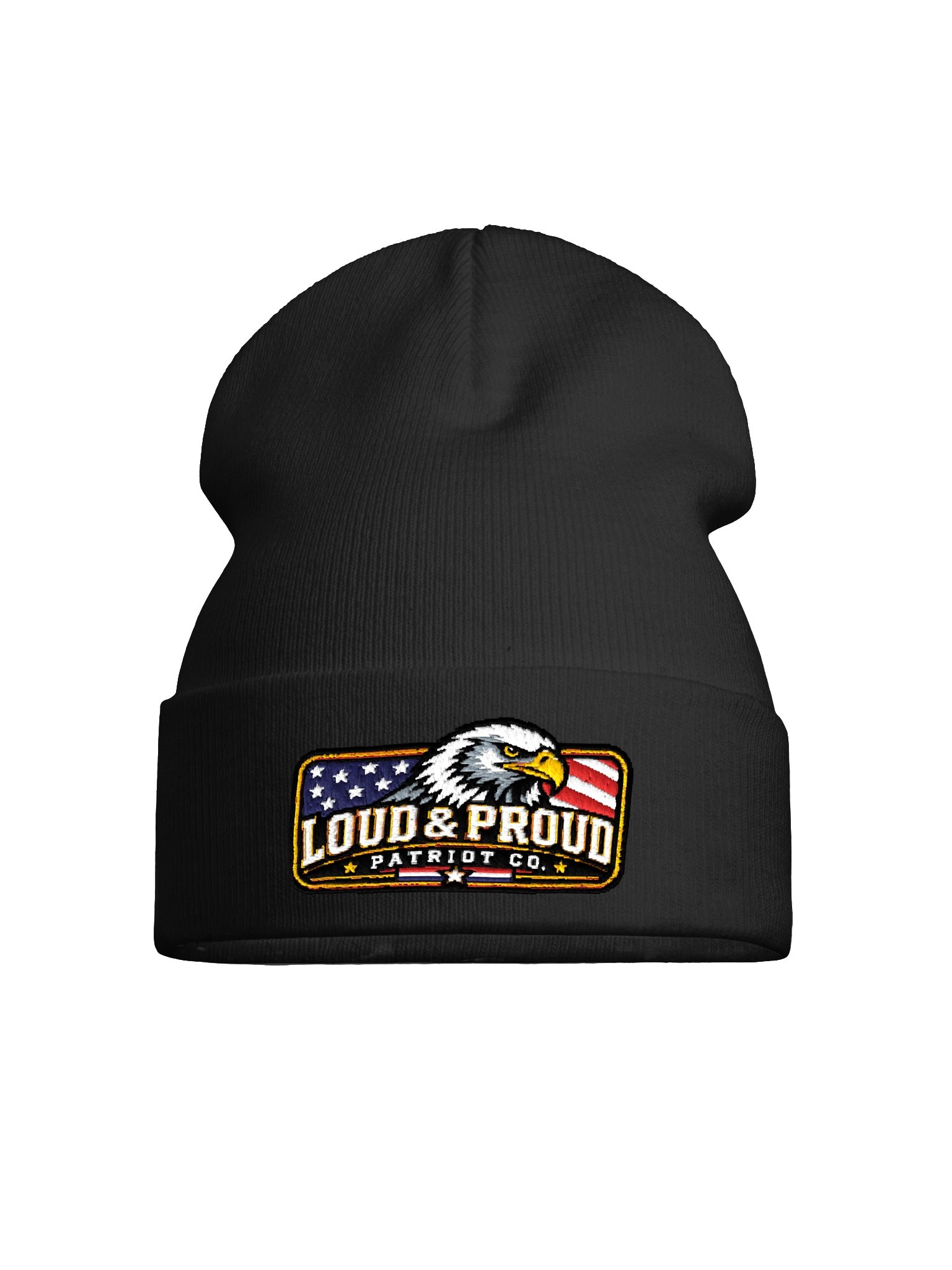 American Grit – Loud & Proud Embroidered Cuffed Beanie product image (1)