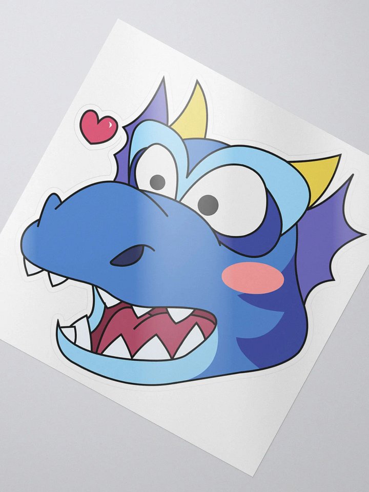 Love Dragon Blue Sticker product image (2)