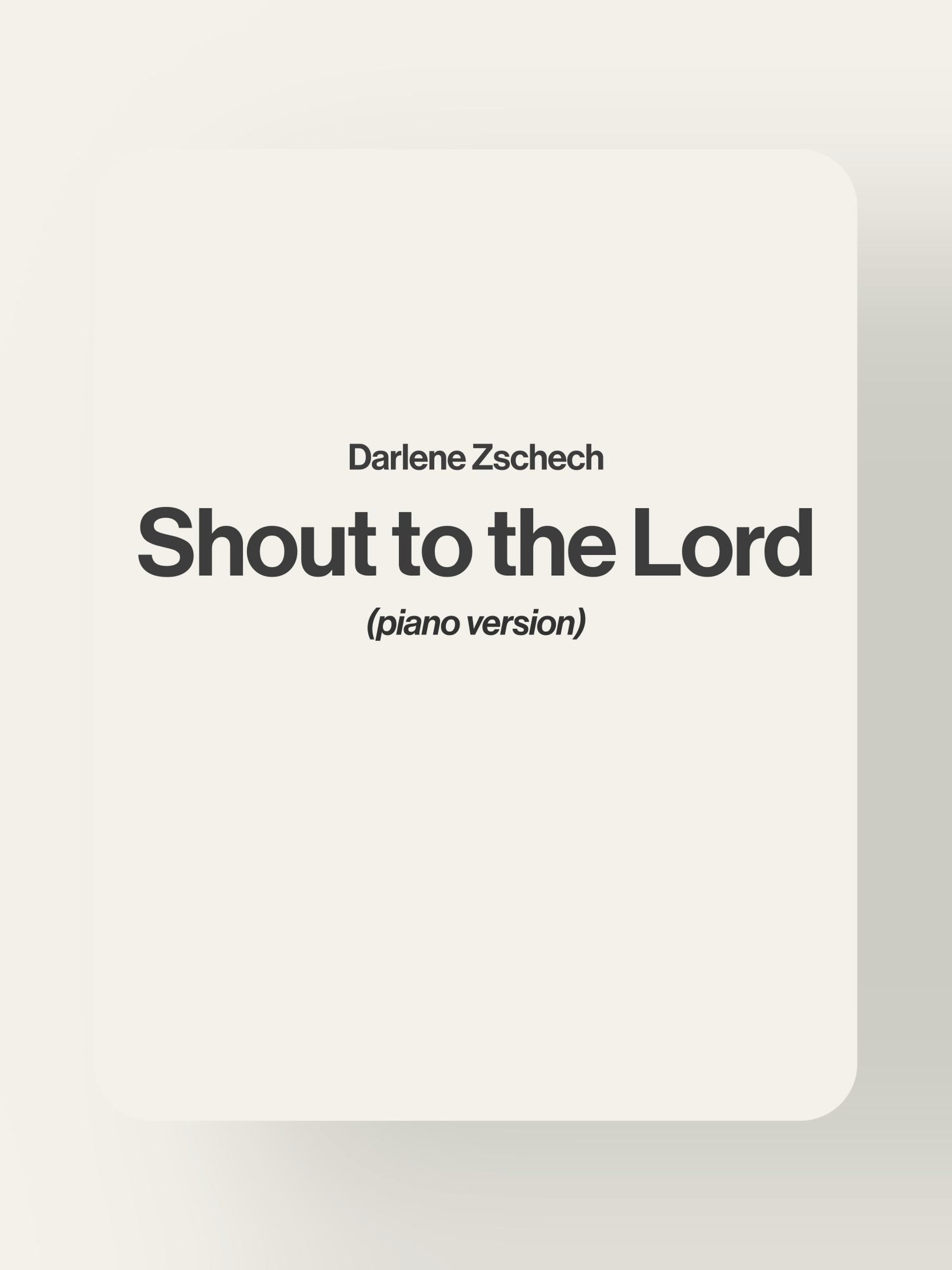 Shout to the Lord - Darlene Zschech product image (1)