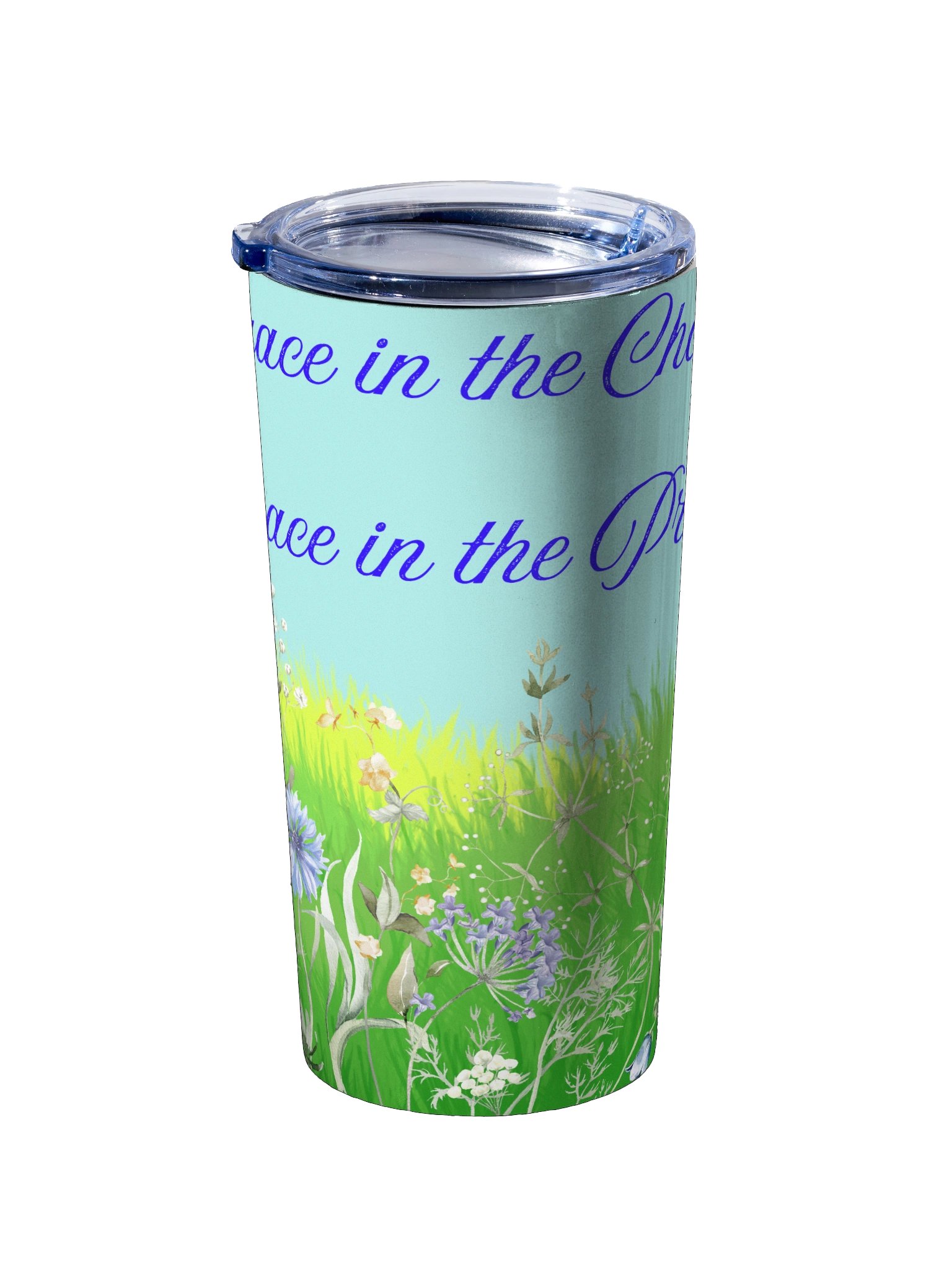 "Peace in the Chaos" Floral Christian 20oz Travel Tumbler product image (3)