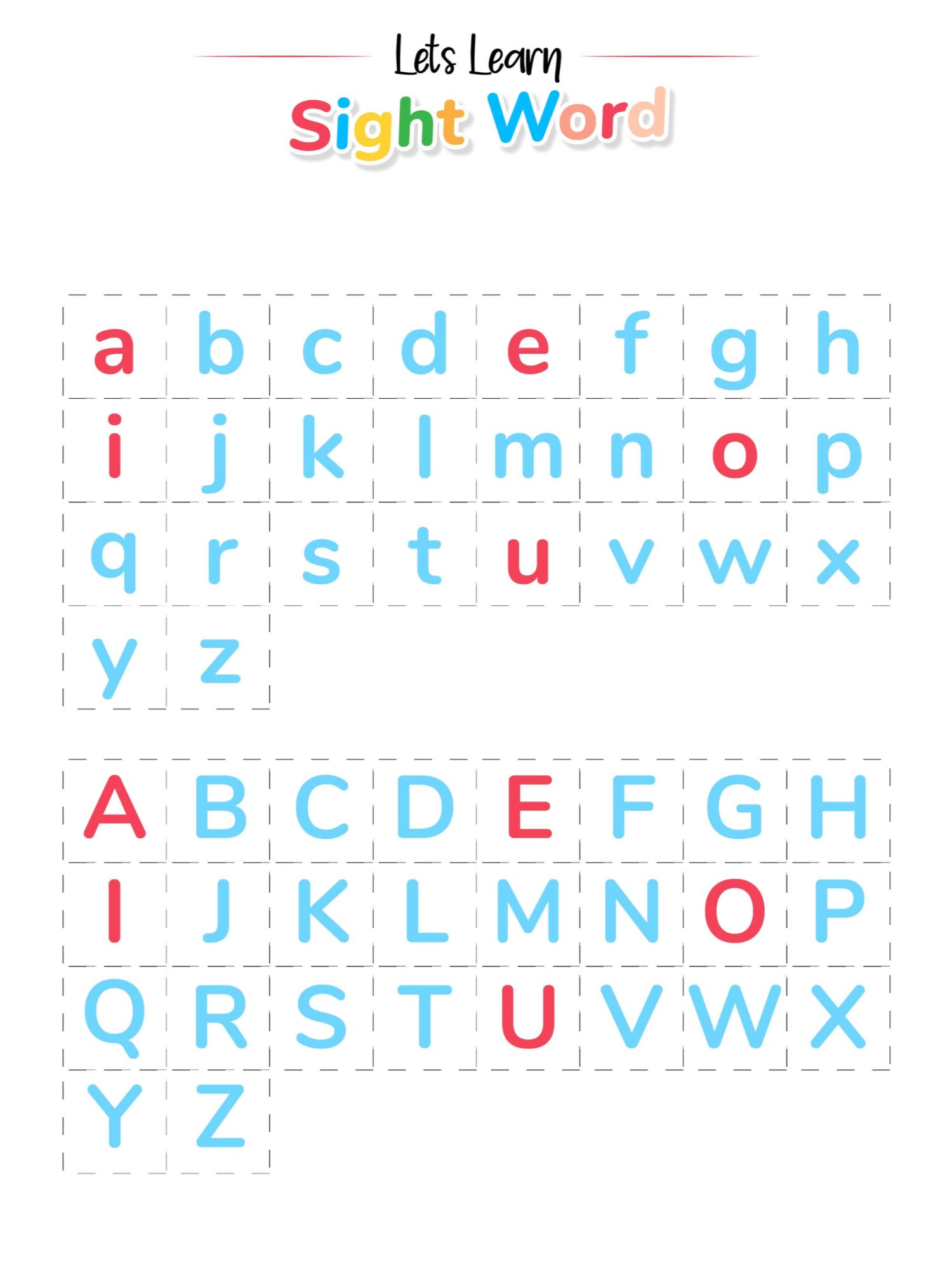 Sight Words Cut & Learn Workbook product image (2)