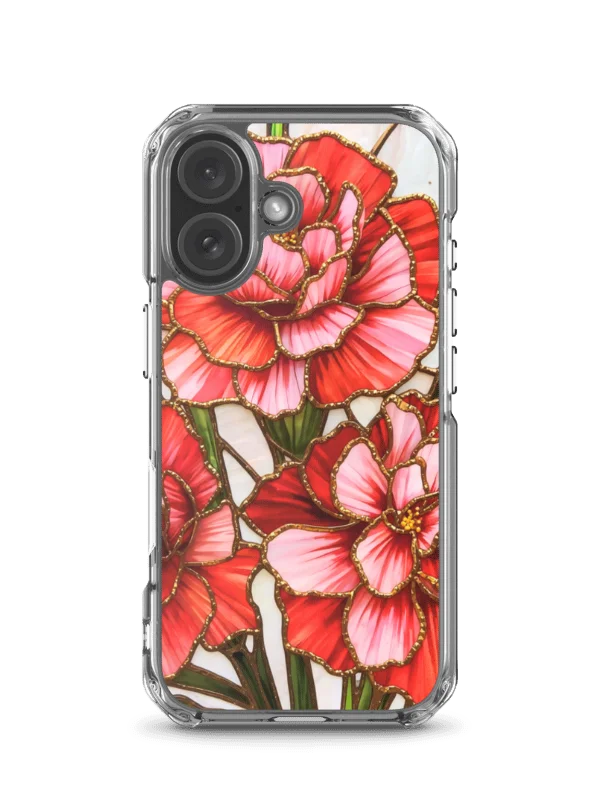 Gilded Blossom Stained Glass Clear iPhone® 7/8, 11, 12, 13, 14, 15, 16, 17, X/XS, SE, XR, Mini, Pro, Pro Max, Plus Cases. product image (81)