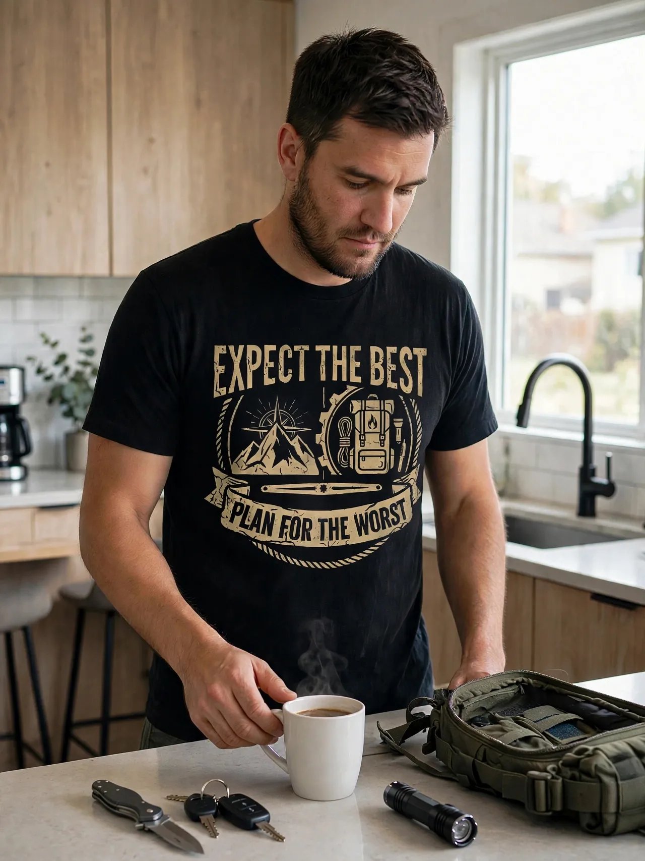 Expect the Best Plan for the Worst Survivalist Tee product image (1)