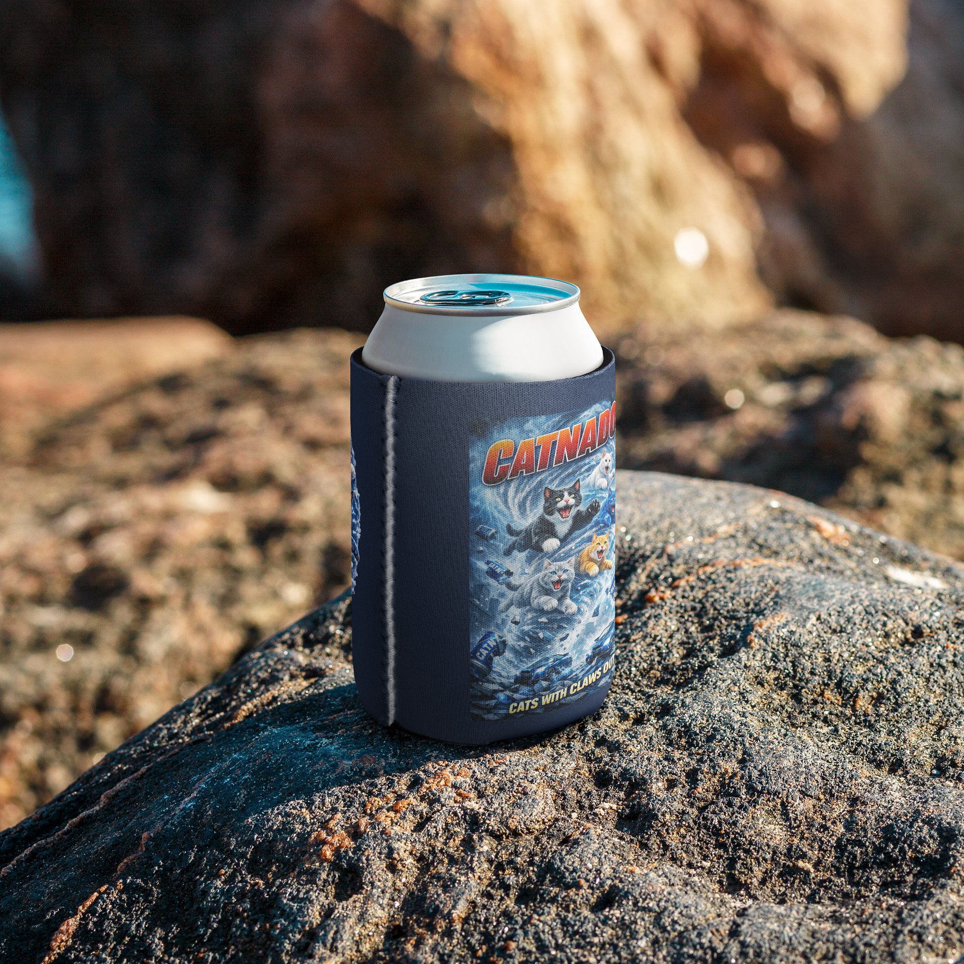 Catnado Blue fuel Can coozie product image (7)