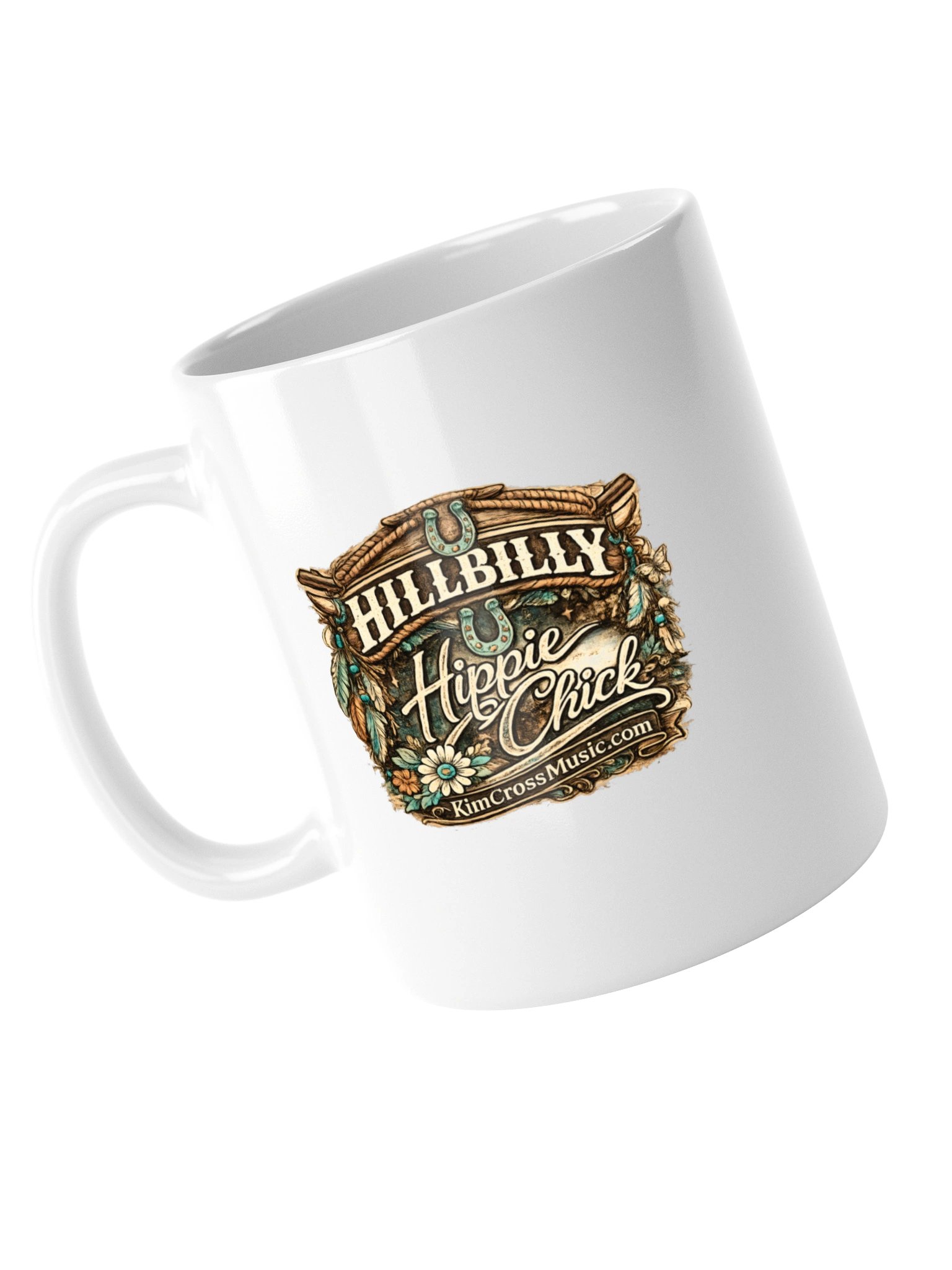 Hillbilly Hippie Chick White Coffee Mug product image (13)
