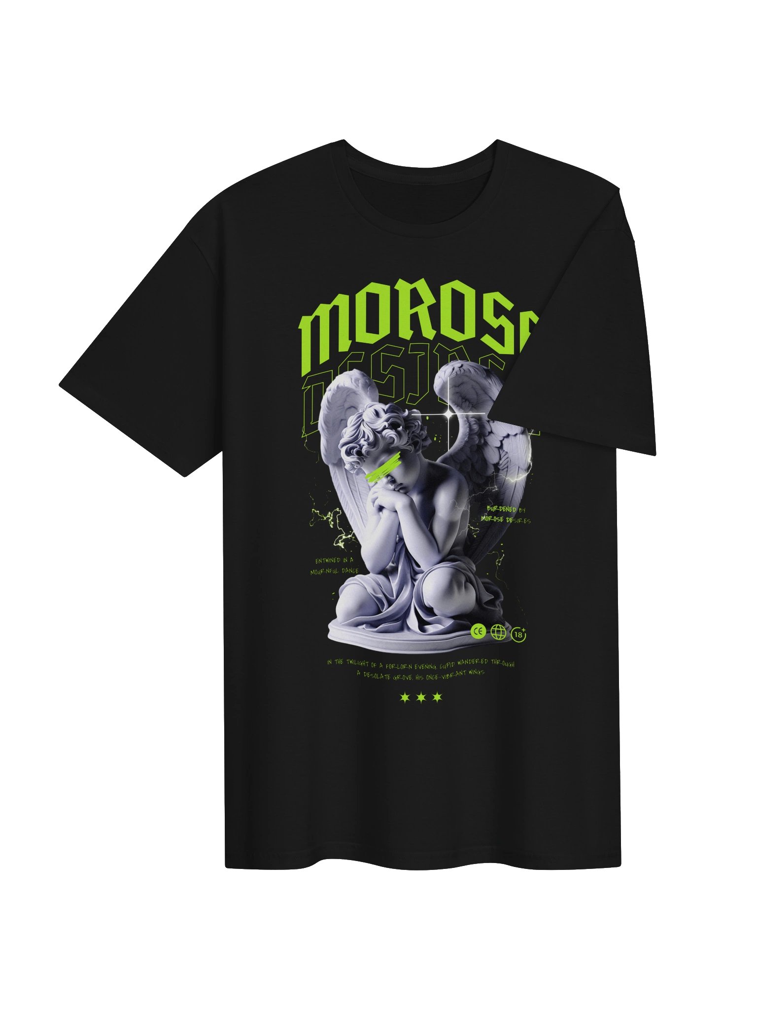Morose Desires Angel Statue Graphic Unisex Softstyle T-Shirt product image (3)