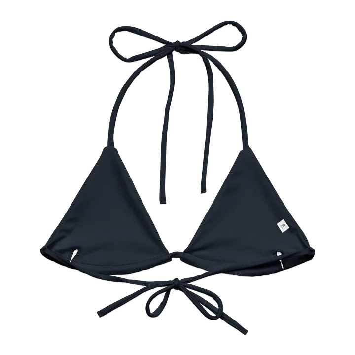 Midnight Blue All-Over Print String Bikini Top product image (1)