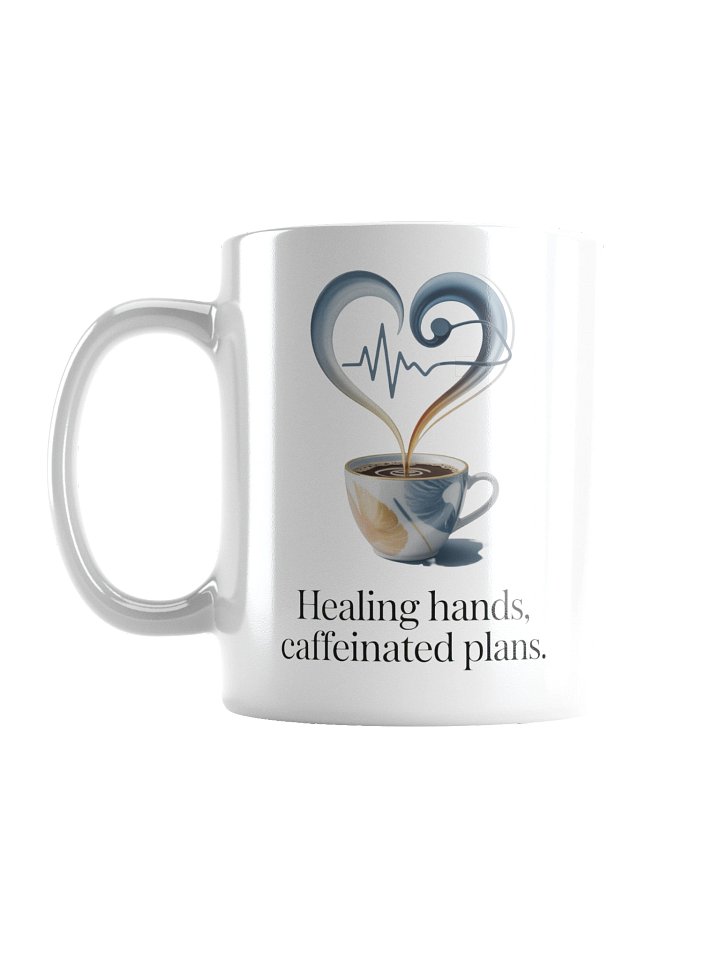 Healing Hands Caffeinated Plans Coffee Mug – Inspirational Doctor Gift product image (1)