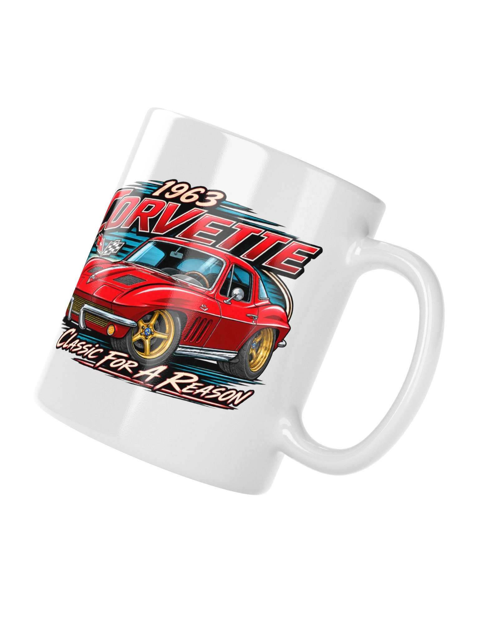 1963 Corvette – Classic in Red Mug product image (11)