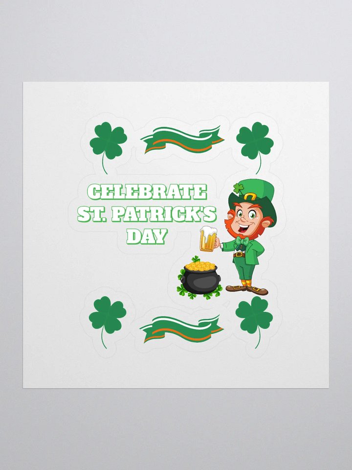Celebrate St. Patrick's Day Holiday Sticker product image (1)