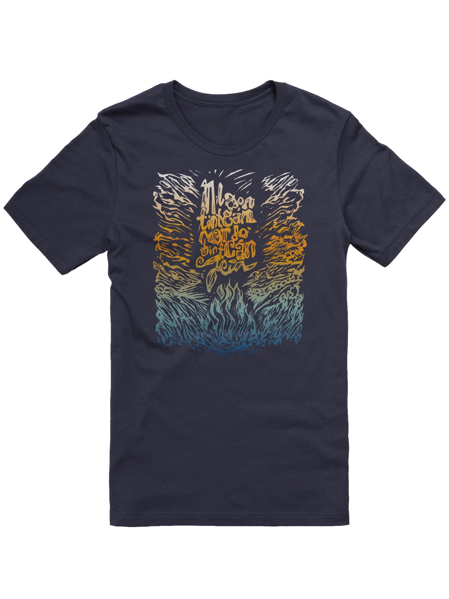 Níl aon tinteán mar do thinteán féin - Sunburst - Bella+Canvas Supersoft T-Shirt (Front Patch) product image (9)
