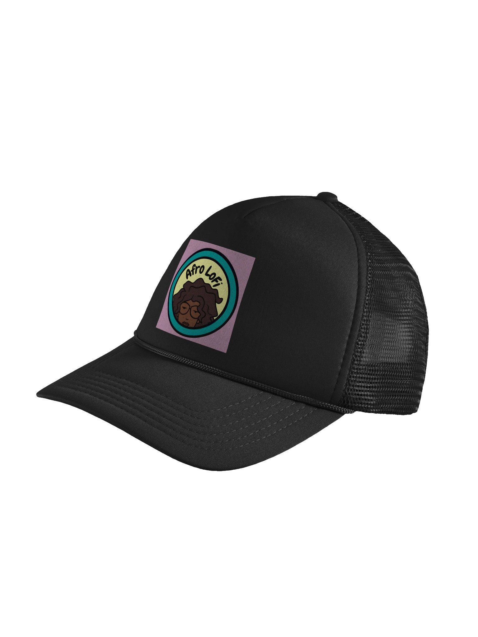 Afro LoFi Music Logo Trucker Hat product image (3)